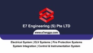 E7 Engineering Pte LTD Business Card Front