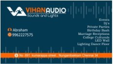 Vihan Audio Business Card